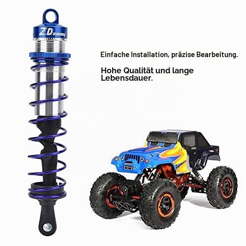 Tbest RC Car Stoßdämpfer 1/8, 4 Stück Metallöldruck Einstellbar Stoßdämpfer Vorne Stoßdämpfer Hinten für 1/8 RC Car