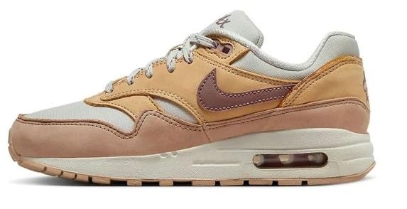 Air Max 1 SE Big Kids' Shoes (FZ5530-020, Light Bone/Light Bone/Hemp/Smokey Mauve) Size 4