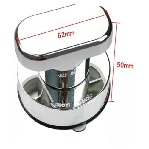 ERINGOGO 2個 強力吸盤式浴室 手すり 耐衝撃ステンレス製 高齢者 用 追加安定性付 トイレ 廊下対応 取り付け簡単 吸着範囲広い ガラス 大理対