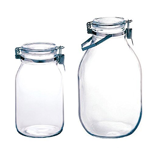 【セット買い】セラーメイト 密封びん 2L+取手付密封びん 4L