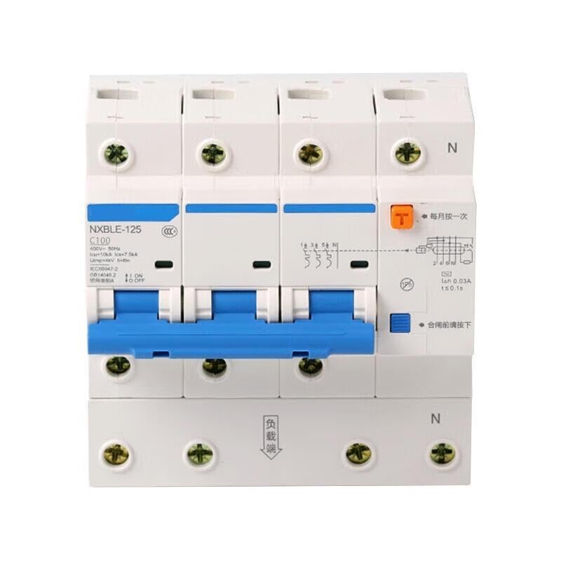 Disjoncteur différentiel NXBLE-125 3P+N évite les pannes de courant usine