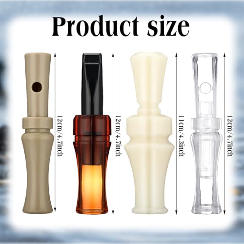 image for WinnerWhy 4 Pieces Duck Calls for Hunting Mallard Realistic Sounding D
