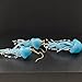 Blue Jellyfish 3D Deep Sea Ocean Clay Resin Jewelry Sets Necklace Earrings ﻿for Women Handmade