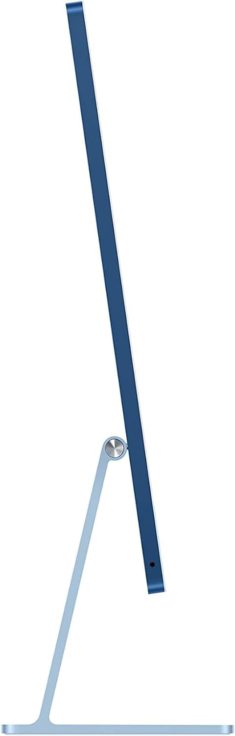 2021 Apple iMac avec Apple M1 Chip with 8-core CPU (24-pouces, 16Go RAM, 512Go SSD Stockage) (AZERTY French) Bleu (Reconditionné)
