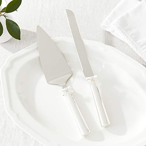 Kate Spade Grace Avenue 2-Piece Dessert Set, 1.45 Lb, Metallic #TOP4