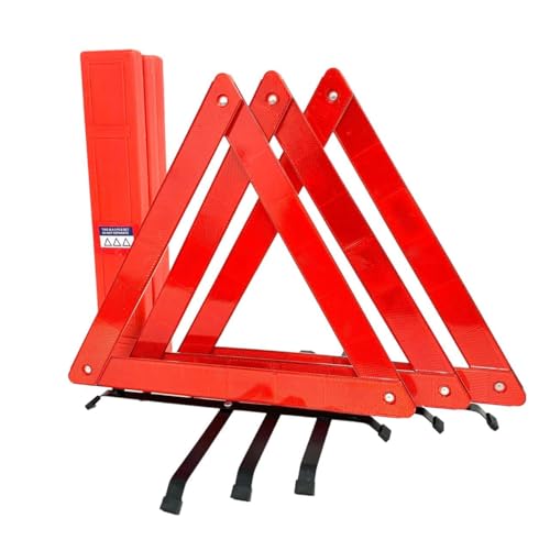 3Pack Triángulos de Seguridad Plegables con Base y Estuche miniatura 1