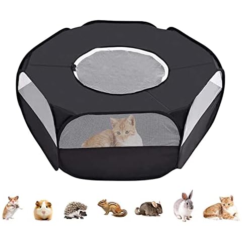 Hileyu Parque de Juegos para Animales pequeños con Cubierta con Cremallera Cover