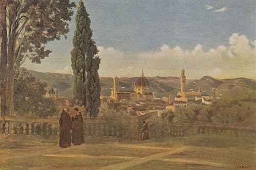 Pintura de Florencia en lienzo para decorar el dormitorio con un estilo artístico elegante