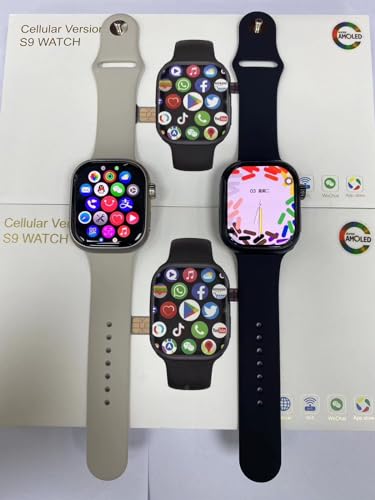 SE HUB Smart Watch with 4G Sim Card with Hidden 180°Camera, Amoled Hd Display, 2 Gb Ram 16 Gb Storage Whatsapp, Instagram, AI, GPS Fitness Tracker, Video Calling for Men & Women-Silver/Black