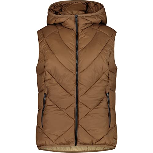 Chaleco con capucha fija CMP para mujer en color negro