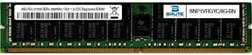 snp1vrgyc / 8g ? DELL݊8 GB pc4 ? 21300 ddr4 ? 2666 MHz 1rx8 1.2 V ECC Registered RDIMM