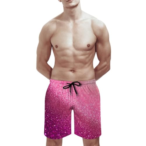 Men's Swim Trunks with Mesh Lining, Quick Dry Drawstring Beach Shorts Soft Breathable Bathing Suit2