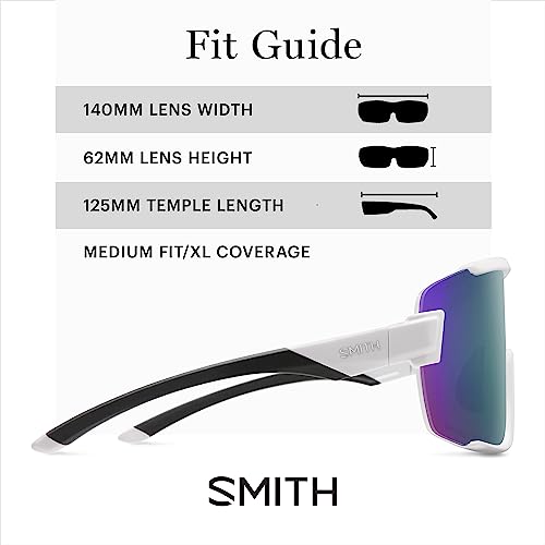 Image of SMITH Wildcat Sunglasses with ChromaPop Shield Lens - Performance Sports Sunglasses for Biking & More - For Men & Women