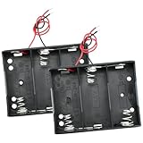 SDTC Tech 2-Pack 3X C Cell Battery Holder 4.5V C Size Battery Case Box with Wire Leads