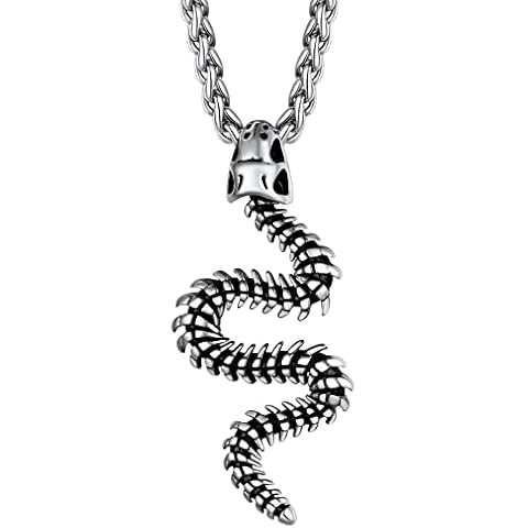 Richsteel Python Pendant Necklace for Halloween Cover