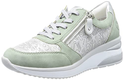 Remonte D2400, Basket Femme, Peppermint Vapor Gris Argent Argent 52, 35 EU