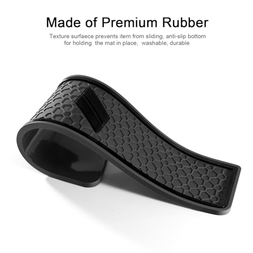 Insertos para portavasos Dodge Durango 2021-2026, silicona negra miniatura 4