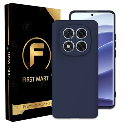 Image of FIRST MART Matte Silicone Back Cover for Redmi Note 15 Pro Plus - Blue