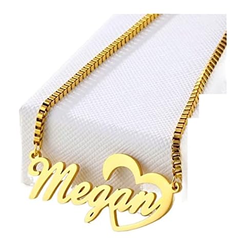 QAVAN Personalized Name Stainless Steel Necklace, Custom Name Necklace Heart, Custom Jewelry, Custom Necklace, Necklace Women Gifts (Size : Commonly, Color : 40CM_SILVER_COMMONLY) Cover