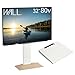 EQUALS イコールズ テレビ台 壁寄せテレビスタンド WALL V3 ロータイプ +棚板ラージサイズセット 32型〜80型対応 ホワイトオークベース (棚板:サテンホワイト)