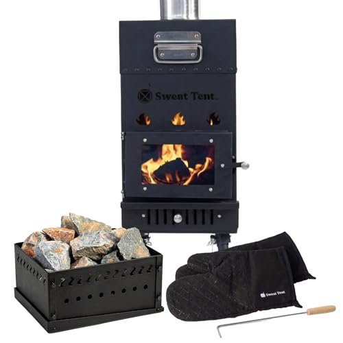 SweatTent High-Output Wood Burning Sauna Stove Kit...