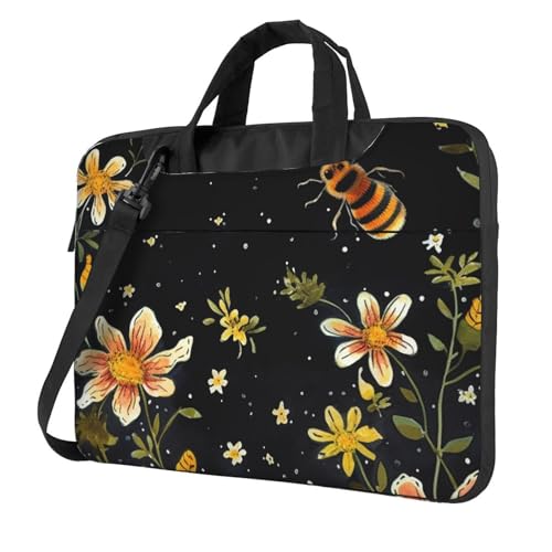 Bolso de hombro para laptop KHiry negro 14 pulgadas miniatura 1
