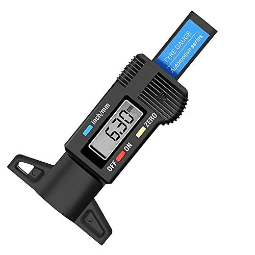 Audew Tire Tread Depth Gauge - Digital Tire Thread Gauge Tool LCD Display Tread Checker Tire Tester for Cars Trucks Vans SUV, Metric Inch Conversion 0-0.98inches