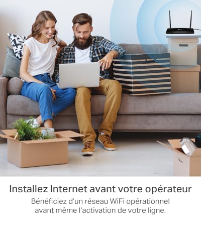 TP Link Archer MR402 WiFi avec SIM 4G LTE routeur Wi Fi double bande AC1200Mbps 3 ports LAN et 1 LANWAN Plug & Play 2 antennes LTE amovibles QoS OneMesh. - vue 6