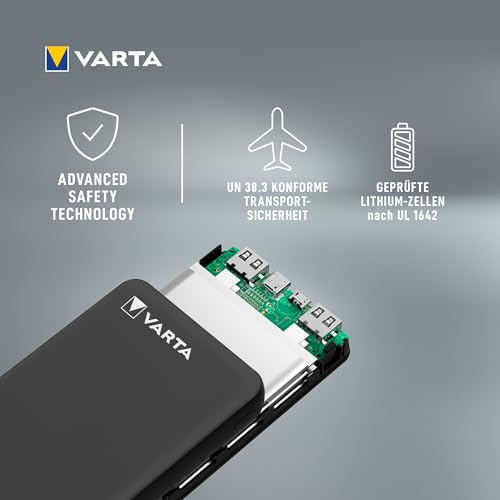 Varta Power Bank 20000 mAh mit 4 Anschlüssen