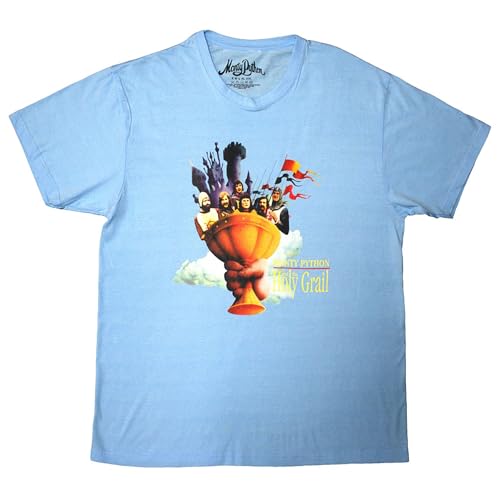 T-shirt Monty Python Holy Grail Cloud Rock Off avec impression textile haut de gamme