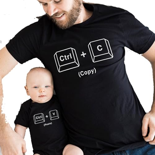 Amazon.com: Copy Paste Shirt Set - Father and Baby Matching Shirts ...