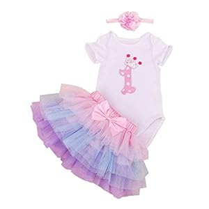 BABYPREG 1e verjaardag Tutu voor babymeisjes met hoofdbandenset