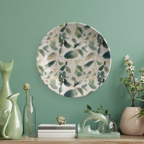 Plato decorativo de porcelana Bone China 6 pulgadas blanco miniatura 5