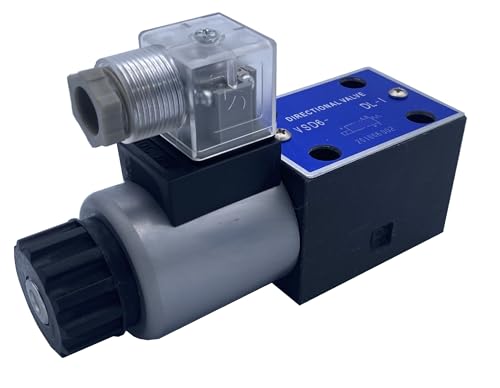 Hydraulic Electric Solenoid Directional Control Valve 2 Position D03 (NG6) 18-21GPM 4560psi Fluidhaus VSD6 series (AB: All ports blocked de-energized, 12VDC)