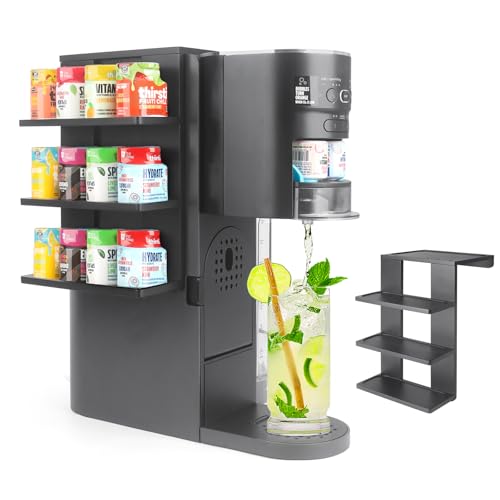 Soporte para cápsulas de sabor para Ninja Thirsti WC1001 Soda Maker, tiene capacidad para 12 cápsulas para sistema de bebidas Ninja Thirsties, accesorios de soporte de jarabe (solo estante)