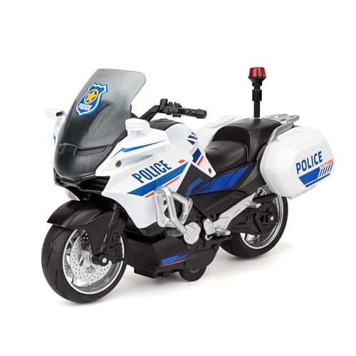 Image of Police Motorcycle Toy - Pull Back Motorcycle Toys, Tiny Gift with Music Lighting, Latte Motorcycles Toy for Kids Boys Age 3-8 Year Old [Multicolor] (Future-Multicolor)