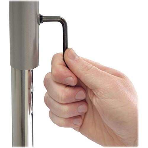 Lorell Classroom Activity Table Standard Height Adjustable Kit Leg, Chrome, Silver Mist #TOP4