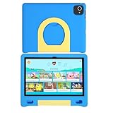 YACXBTK Tablet for Kids 10.1 inch Android 14 6000mHA 8GB RAM+64GB ROM(Expandable to 1TB Kids Tablet Age 3-12 with Case& Lanyard WiFi6 Google Kids Space Parental Control 1280 * 800 HD Screen