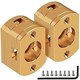 ENOMAKER Brass Z Axis Coupler Dual Z T8 Lead Screw Upgrade Oldham Coupling Kit Compensate Rod Wabble Correct Z Banding Issue for Creality Ender 3/5 Pro V2 S1 Neo CR10 S4 S5 3D Printer 8mm Threaded Rod