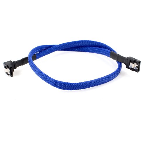 Cable adaptador SATA 7 Pin Hembra a Ángulo Recto 7 Pin Hembra Azul