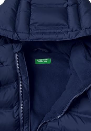 United Colors Of Benetton Erkek Lacivert Polyester Dolgulu Regular Fit Kapüşonlu