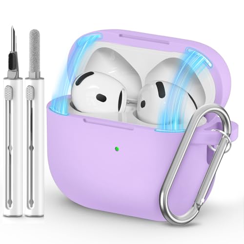 Image of Ljusmicker for AirPods 4 Case 2024 with Magnetic Lock,Purple