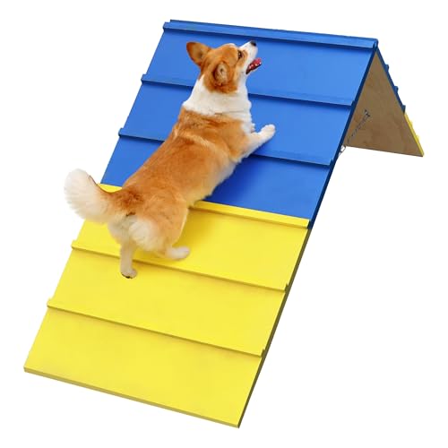 koretech Dogs Agility Course Backyard Set, Non-Slip Dog Agility A-Frame with 2 Chains, Dog Agility...