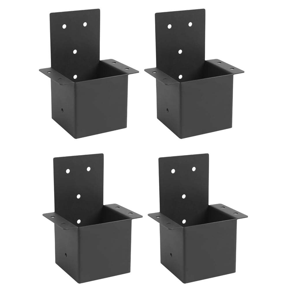 Littimoon 4 Pcs Pergola Brackets 4x4in (Actual 3.6 "X 3.6") Rafter Post Brackets Pergola Kit, Gazebo Brackets Wall Mount Bracket