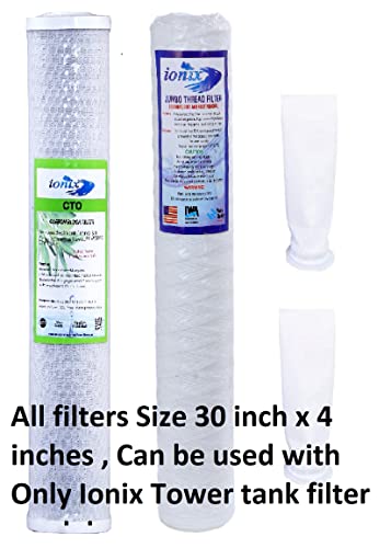 Image of IONIX Water Purifier Service Kit for Tower Tank Filter, Complete Annual AMC Kit for Efficient Maintenance of Tower Tank Filtration System, 1 Set, Ensures Optimal Performance & Longevity