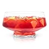 Viski Footed Glass Punch Bowl Heavy Base Large Punch Bowl with Angled Design Party Serveware for Cocktails Functional Centerpiece Clear 25gal