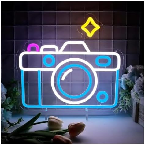 Luces de neón Cámara De Fotografía Luces De Neón LED Carteles De ...