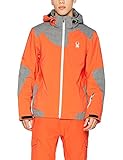 Cappuccio staccabile SPYDER 783364 Giacca Sci, Uomo, Uomo, 783364, Bianco a Spina di Pesce (Burst/Polar Herringbone), XL