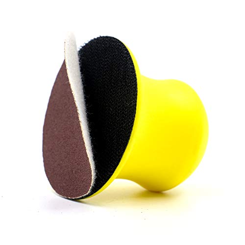 2 Pack 3 Inch Hook and Loop Hand Sanding Block Round Sanding Pad Hook Backing Plate for Sanders or Polishers - Thumbnail 7