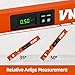 16inch Digital Level with LCD Display - Bubble Light Up Function - Multi Purpose:Magnetic Torpedo Level, Angle Finder 0-90° & 0-180° Range -Leveler Tool for Woodwork,Saw & Home Leveling (Champagne)